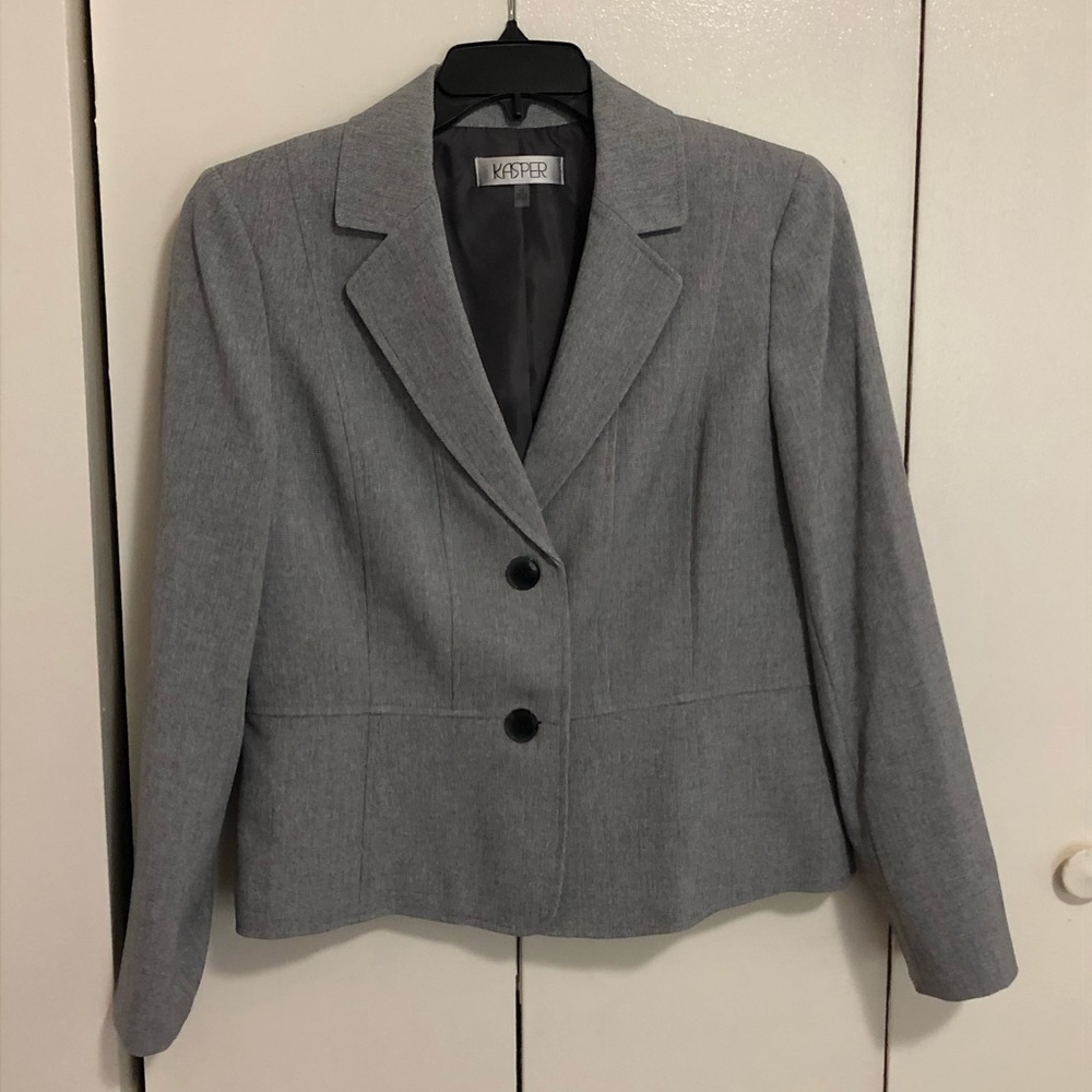 Grey Kasper Suit Jacket